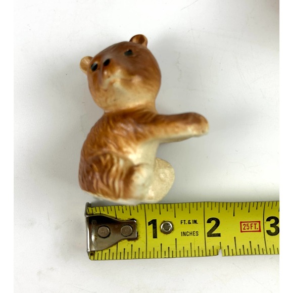 Vintage Kitschy Bear Cubs Salt And Pepper Shakers Cute Hanging On A Tree Design - Picture 11 of 12